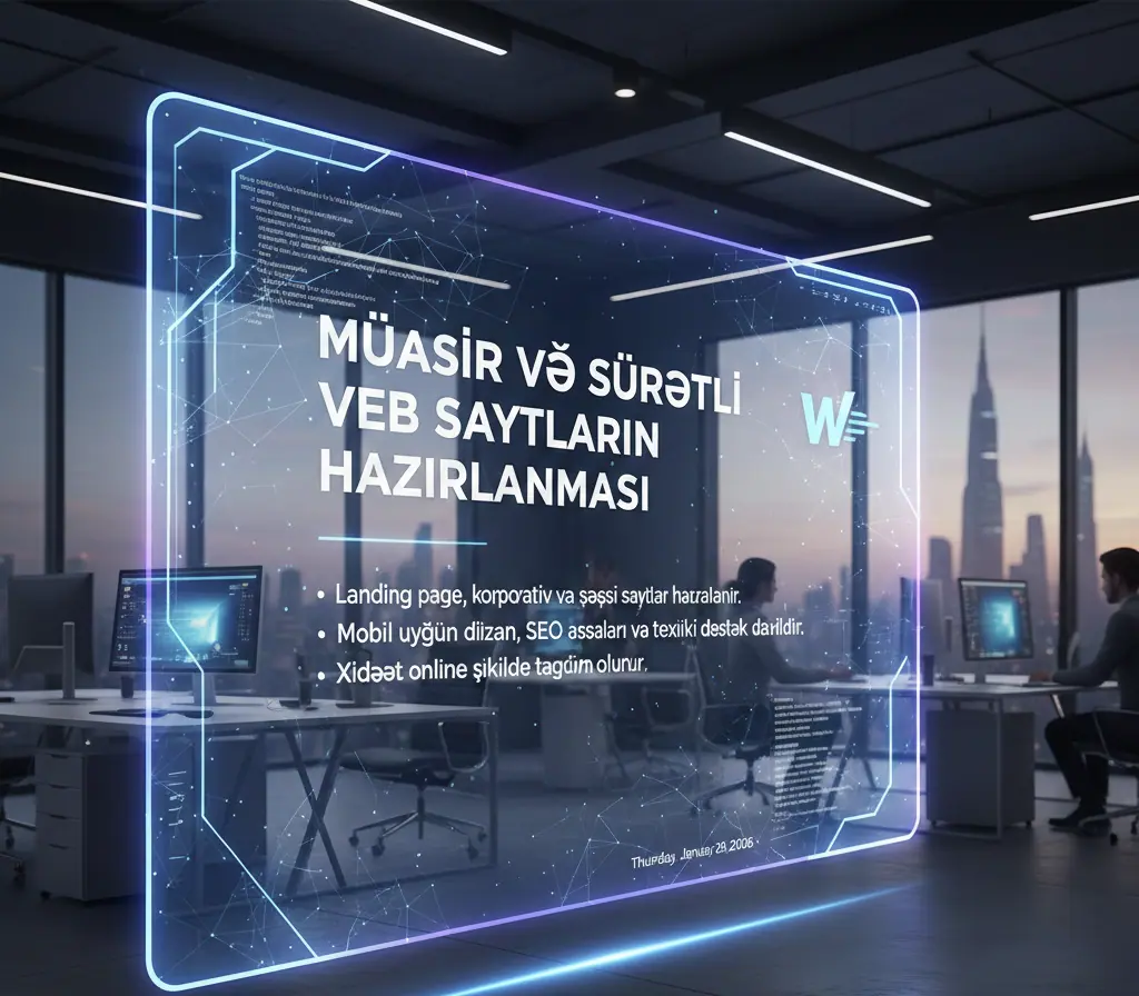 Veb sayt hazırlanması və texniki dəstək xidməti